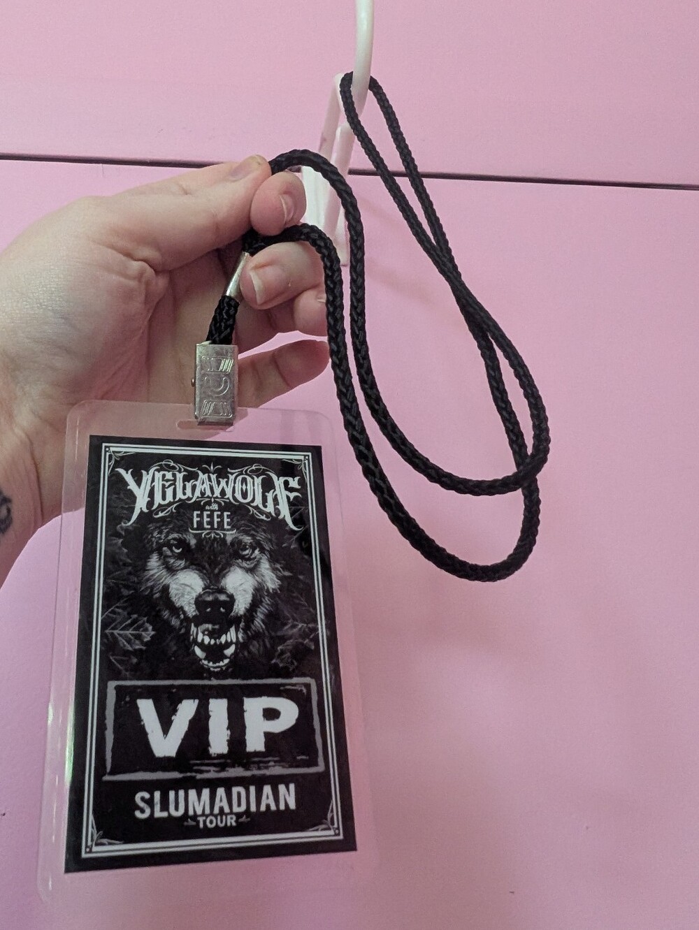Yelawolf Slumadian Tour VIP Pass Lanyard